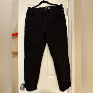 Old Navy Sky High Straight Black Jeans